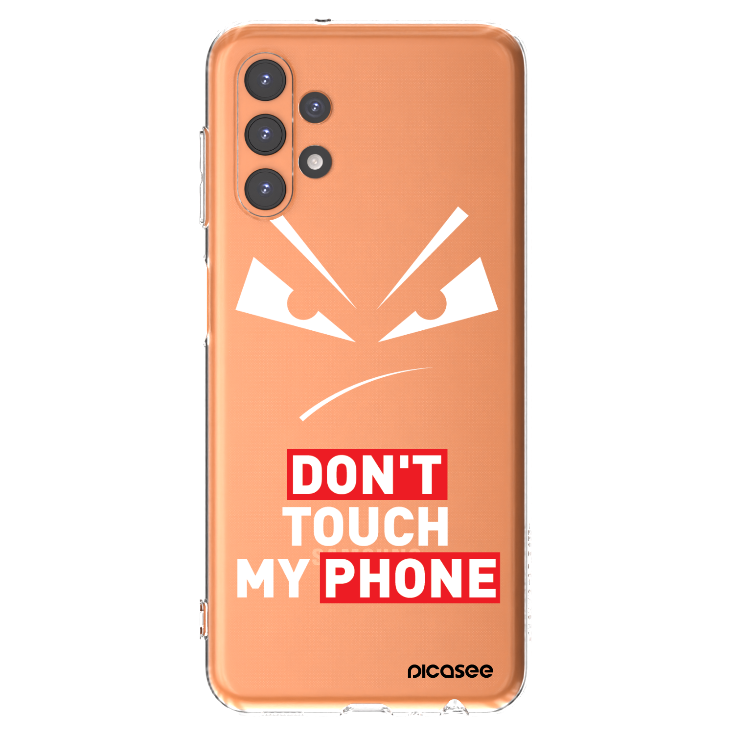 Picasee silikonový průhledný obal pro Samsung Galaxy A13 4G A135 - Evil Eye - Transparent