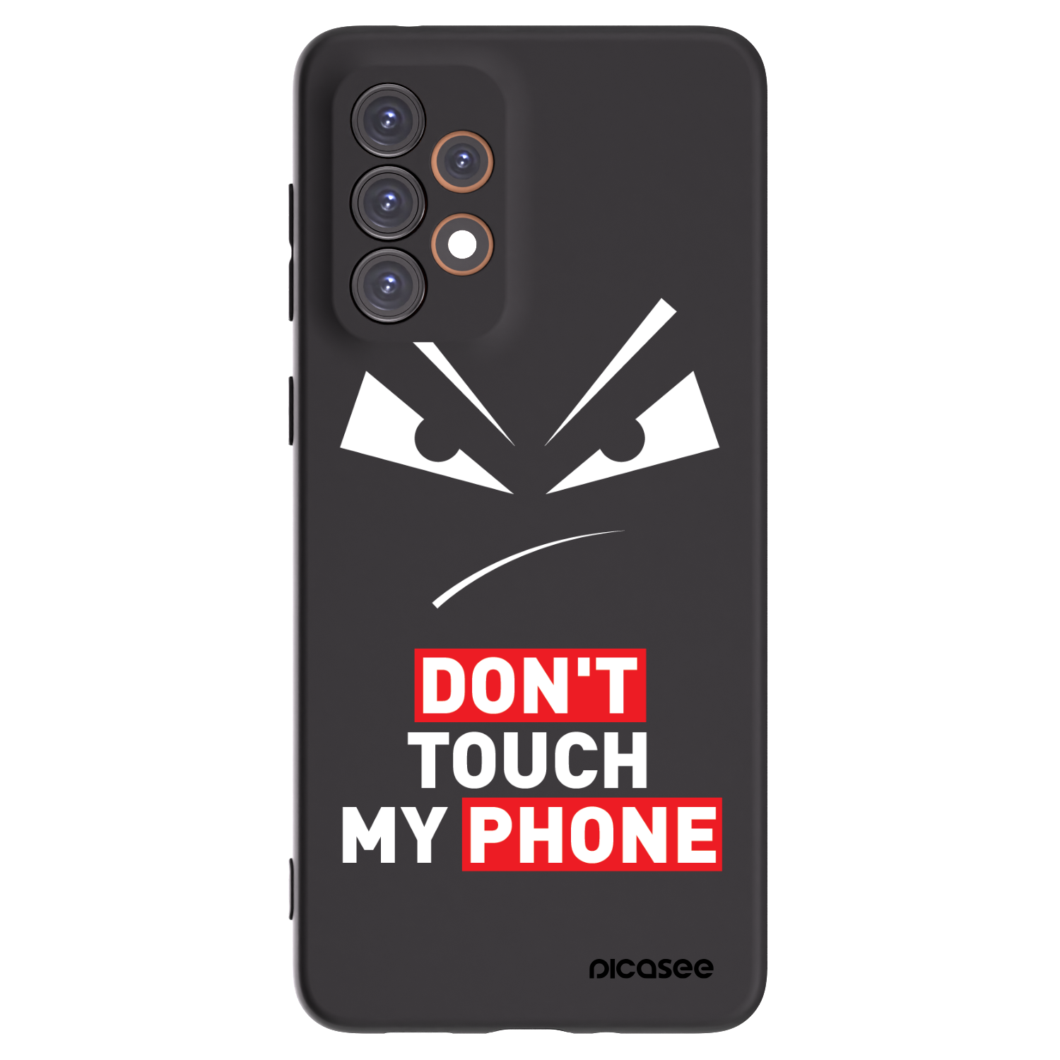 Picasee silikonový černý obal pro Samsung Galaxy A33 5G A336 - Evil Eye - Transparent