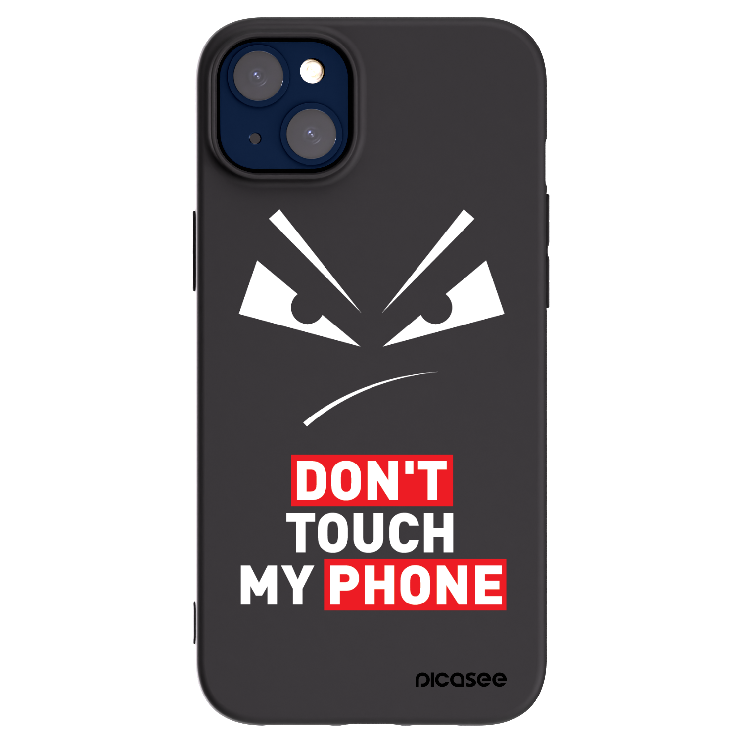 Picasee silikonový černý obal pro Apple iPhone 14 Plus - Evil Eye - Transparent