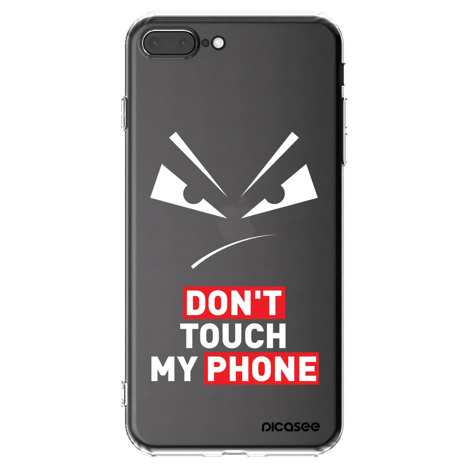 Picasee silikonový průhledný obal pro Apple iPhone 8 Plus - Evil Eye - Transparent