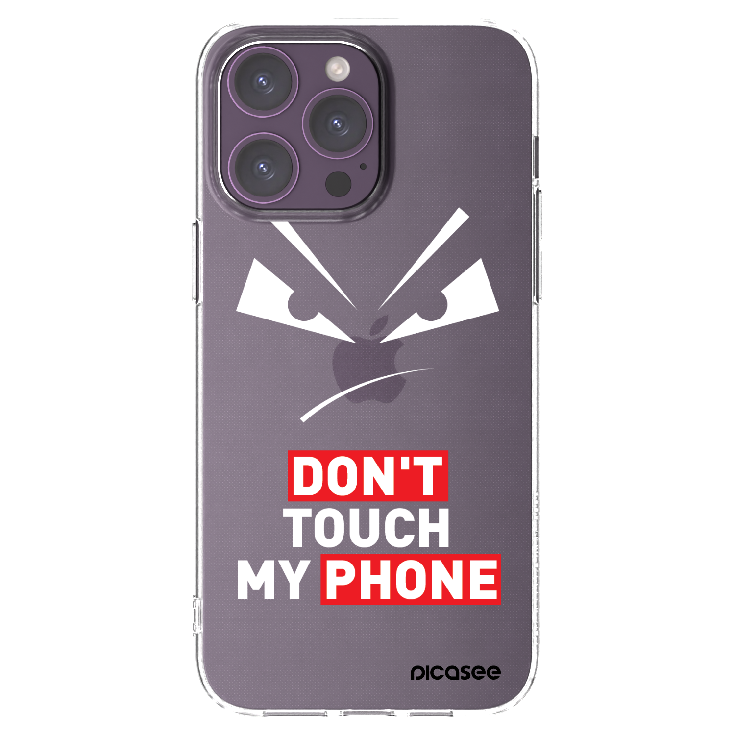 Picasee silikonový průhledný obal pro Apple iPhone 14 Pro Max - Evil Eye - Transparent