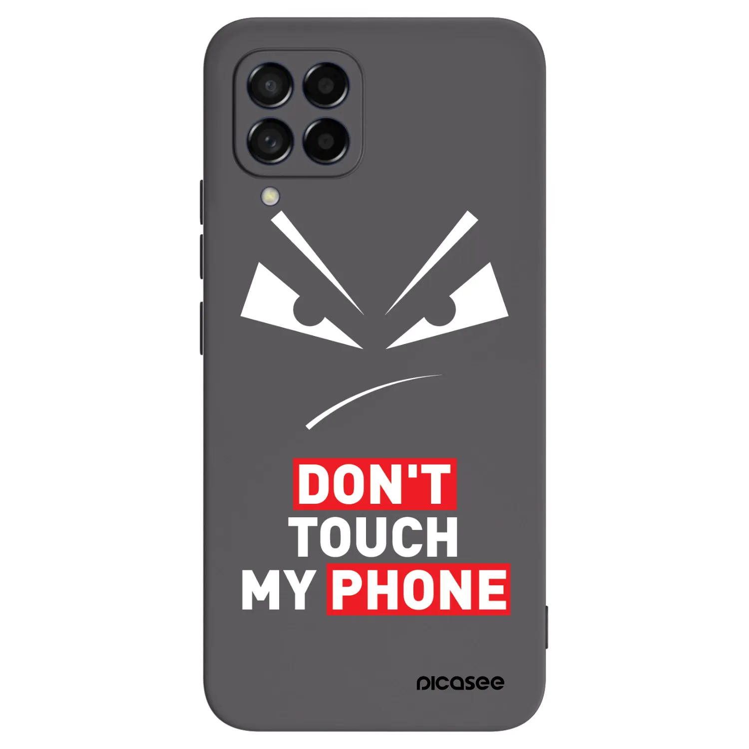 Picasee silikonový černý obal pro Samsung Galaxy M53 5G - Evil Eye - Transparent