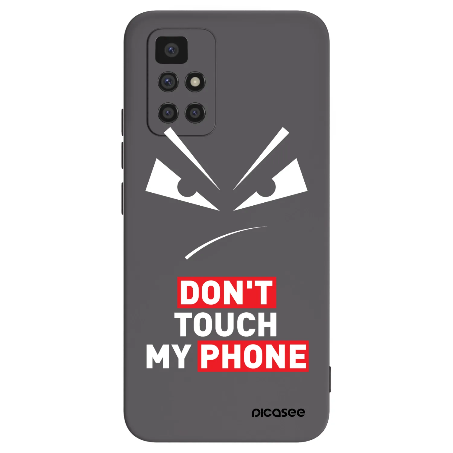 Picasee silikonový černý obal pro Xiaomi Redmi 10 (2022) - Evil Eye - Transparent