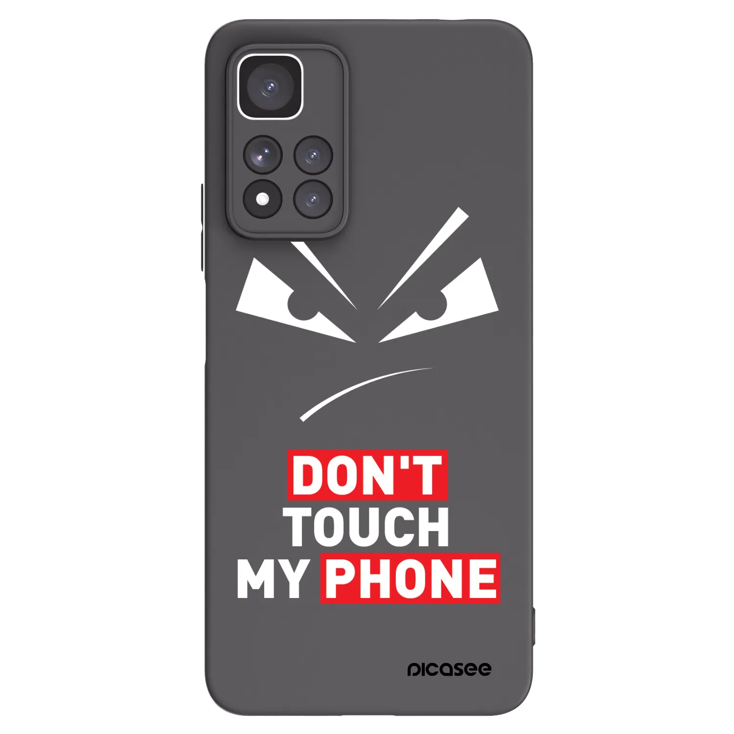 Levně Silikonový černý obal pro Xiaomi Redmi Note 11 Pro+ 5G - Evil Eye - Transparent