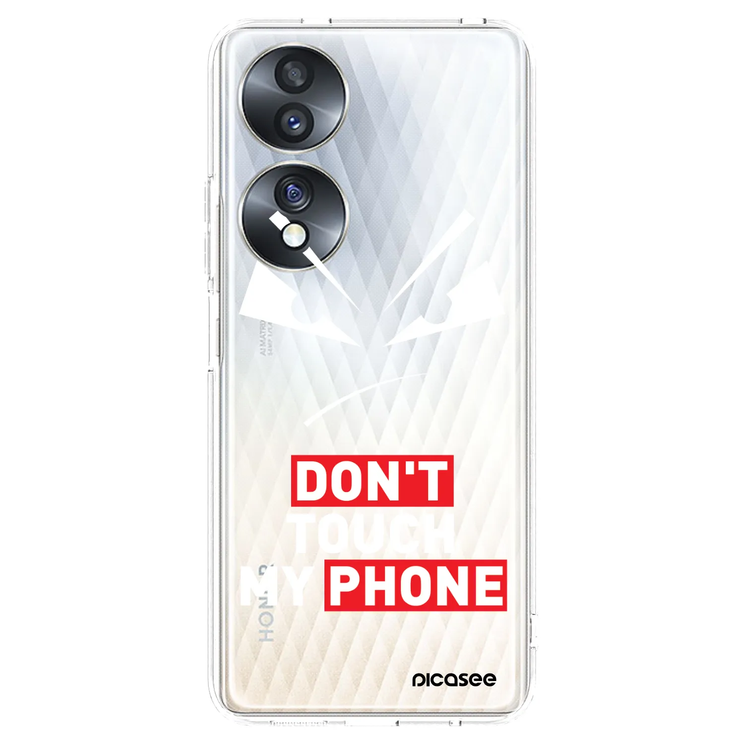 Picasee silikonový průhledný obal pro Honor 70 - Evil Eye - Transparent