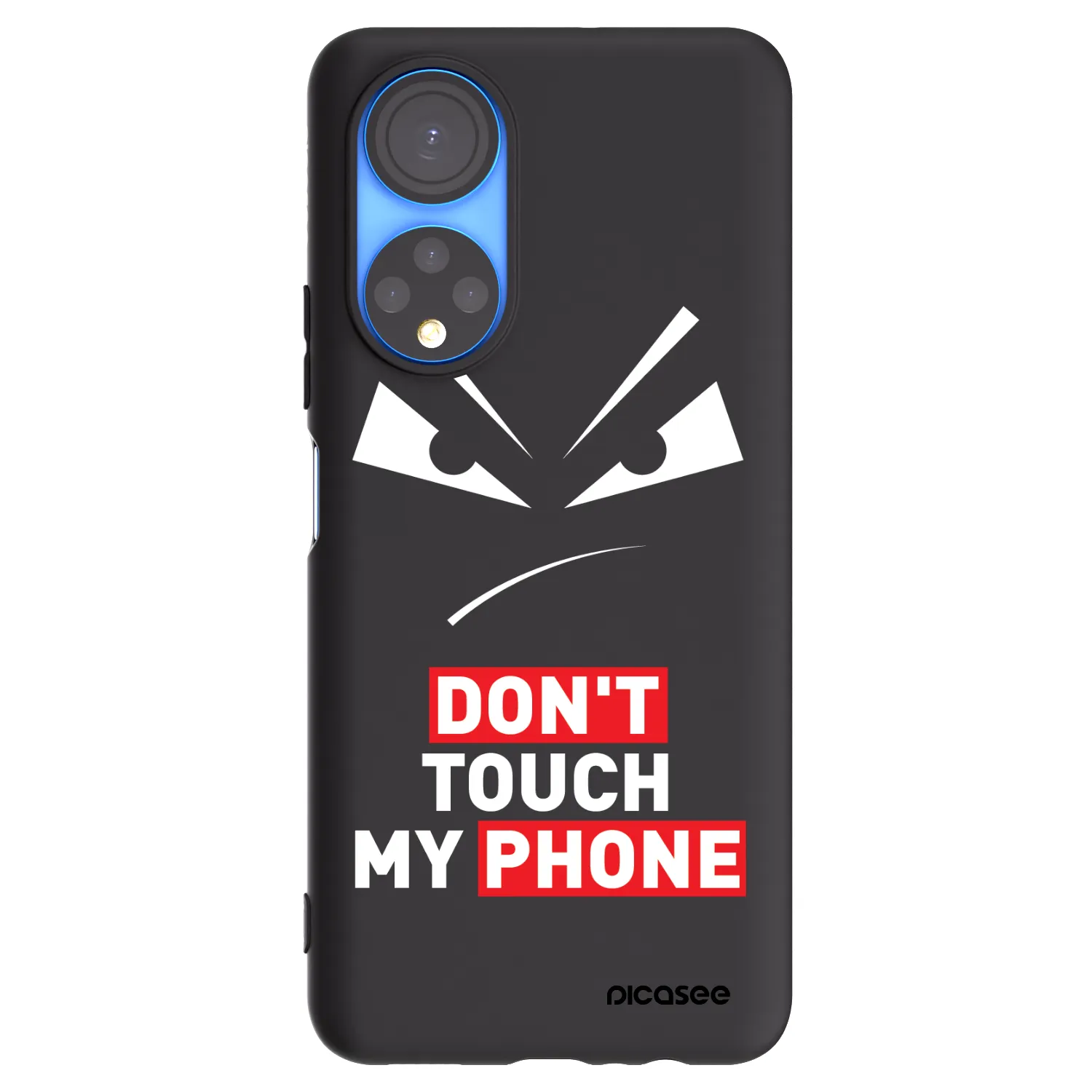 Picasee silikonový černý obal pro Honor X7 - Evil Eye - Transparent