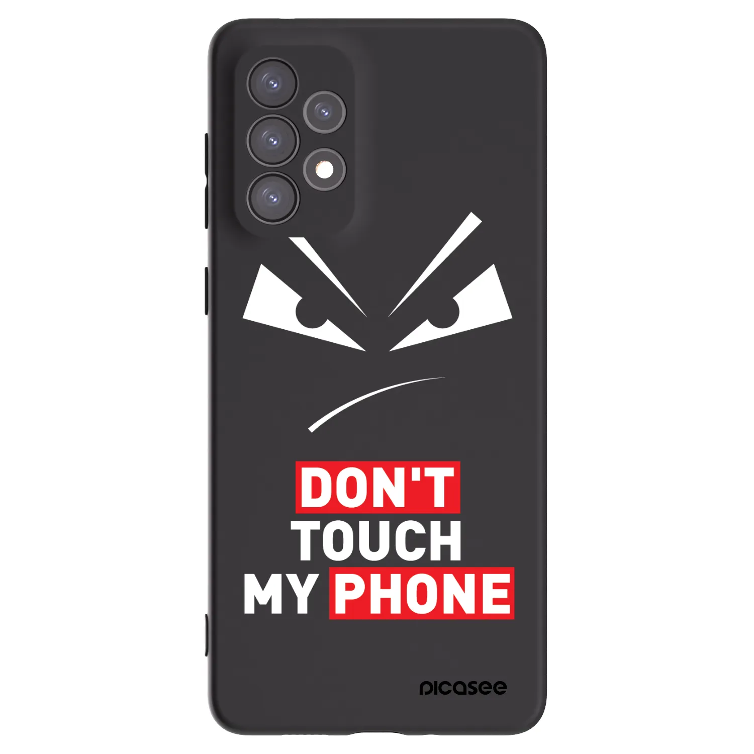 Picasee silikonový černý obal pro Samsung Galaxy A73 5G - Evil Eye - Transparent