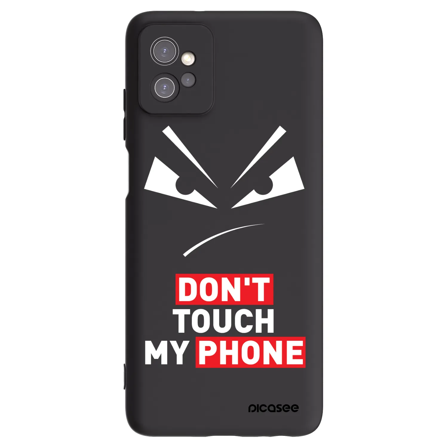 Picasee silikonový černý obal pro Motorola Moto G32 - Evil Eye - Transparent