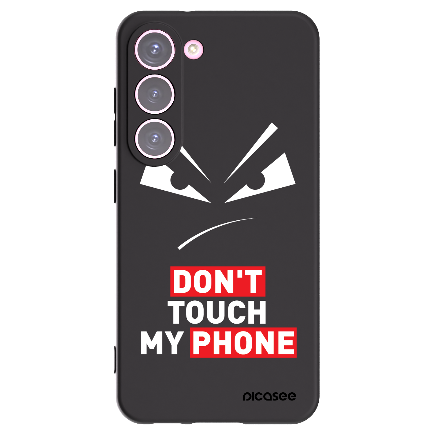 Picasee silikonový černý obal pro Samsung Galaxy S23 5G - Evil Eye - Transparent