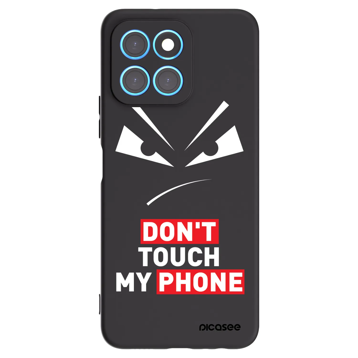 Picasee silikonový černý obal pro Honor X8 5G - Evil Eye - Transparent