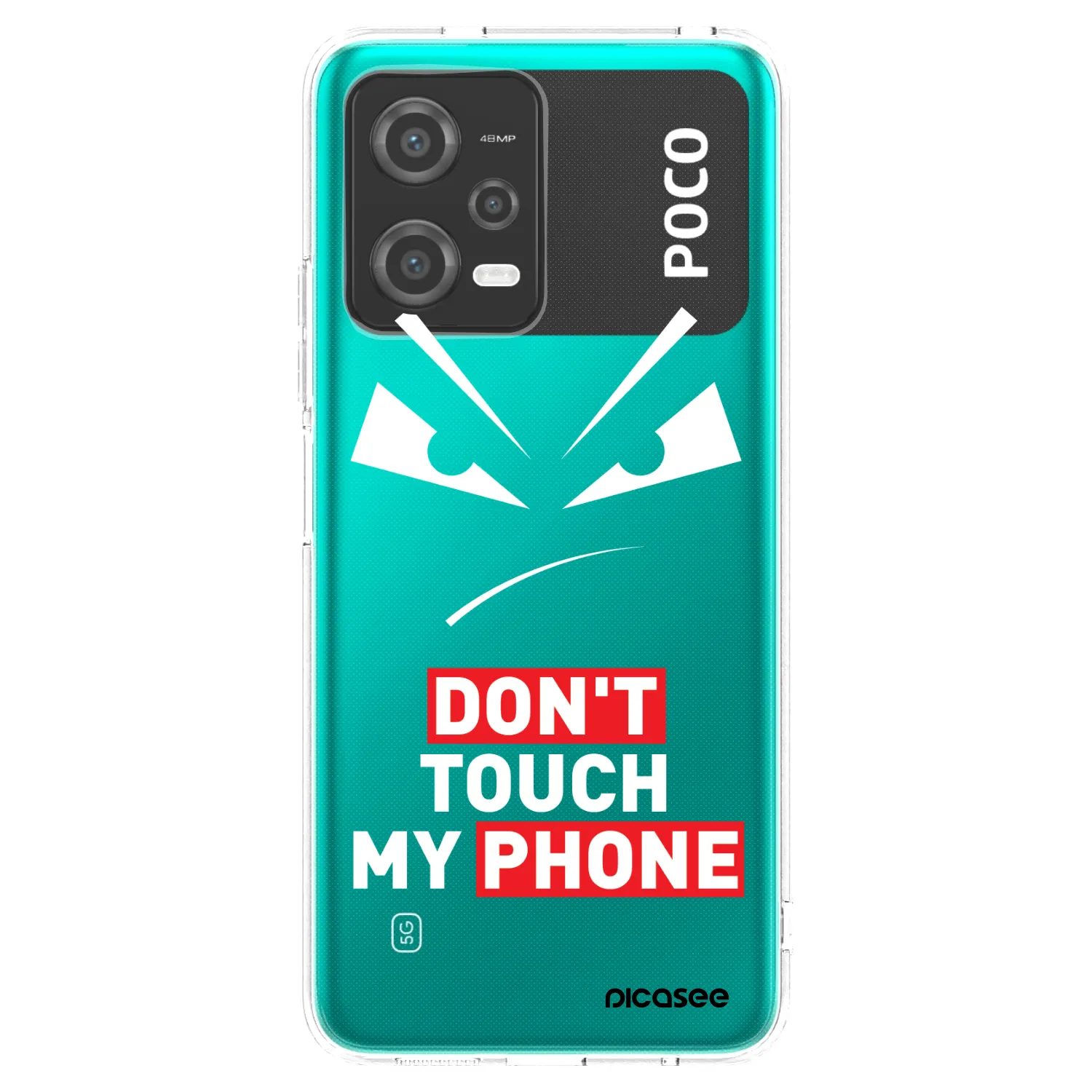 Picasee silikonový průhledný obal pro Xiaomi Poco X5 - Evil Eye - Transparent