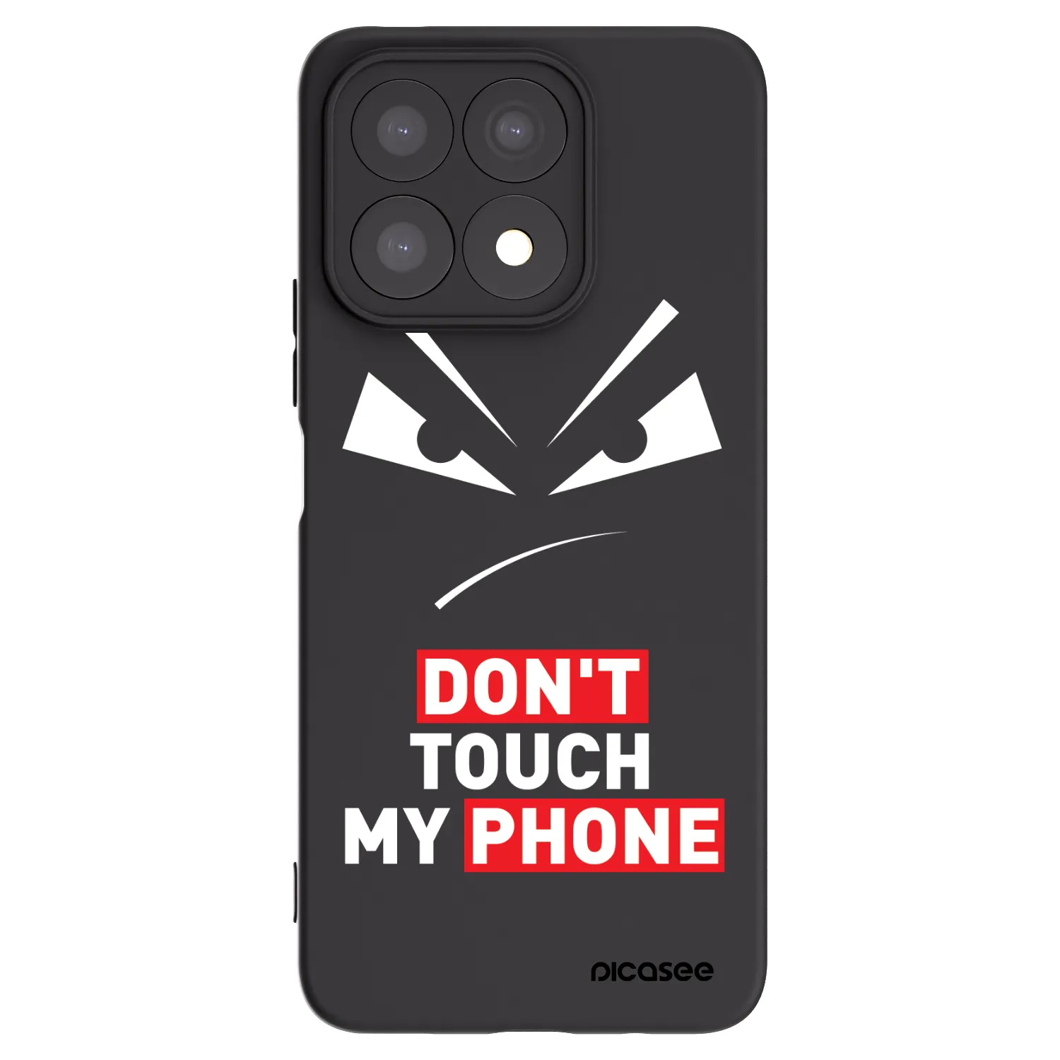 Picasee silikonový černý obal pro Honor X8a - Evil Eye - Transparent