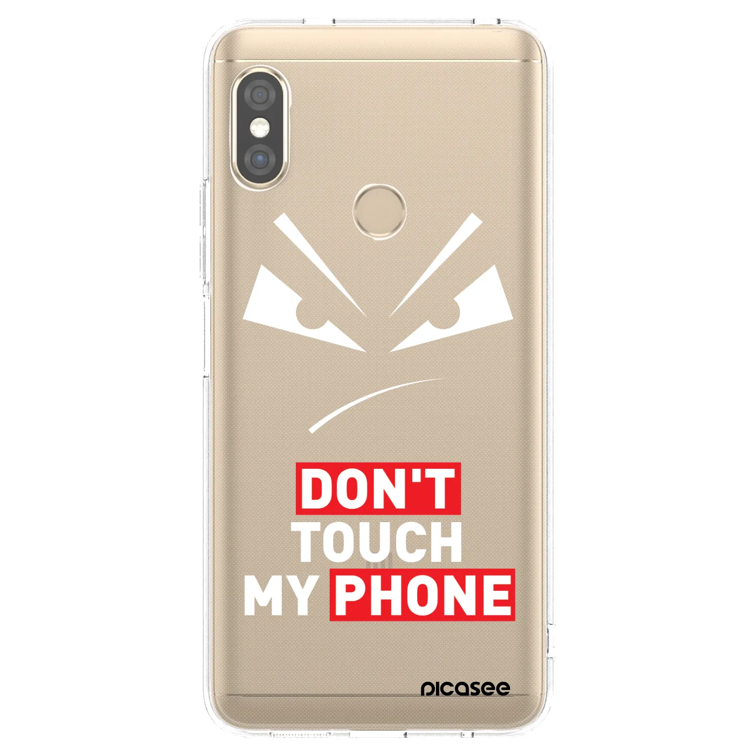 Picasee silikonový průhledný obal pro Xiaomi Redmi Note 5 Global - Evil Eye - Transparent