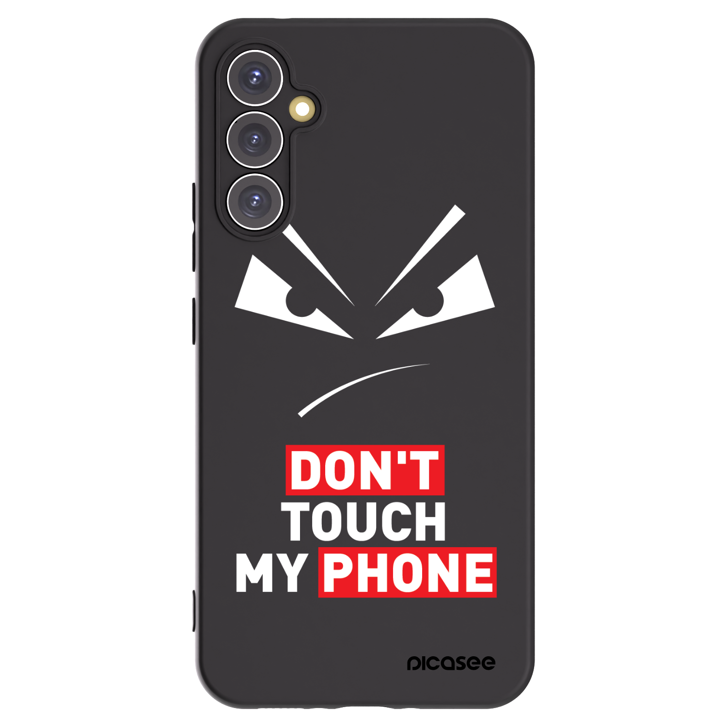 Picasee silikonový černý obal pro Samsung Galaxy A34 5G A346B - Evil Eye - Transparent