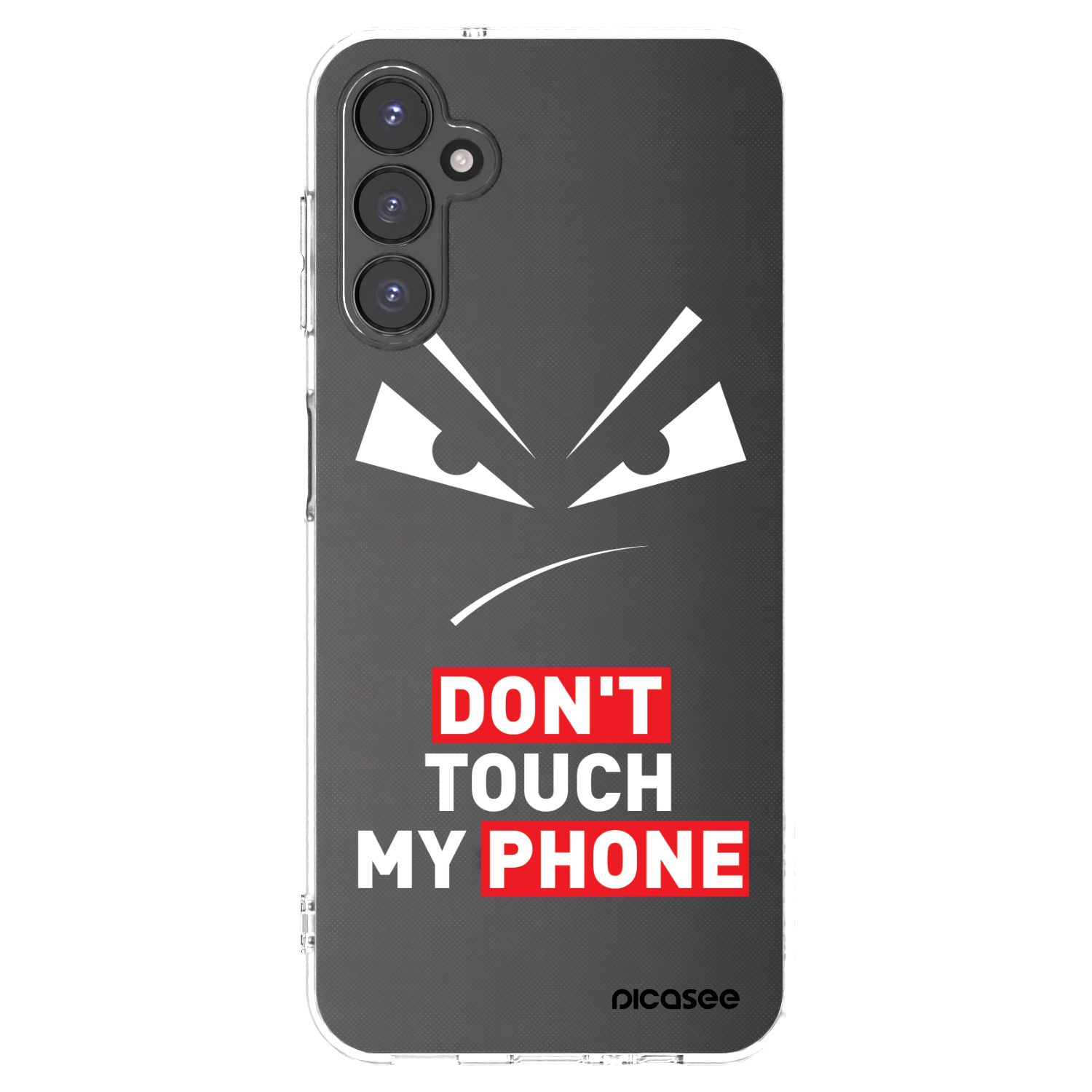 Picasee silikonový průhledný obal pro Samsung Galaxy A14 4G A145R - Evil Eye - Transparent