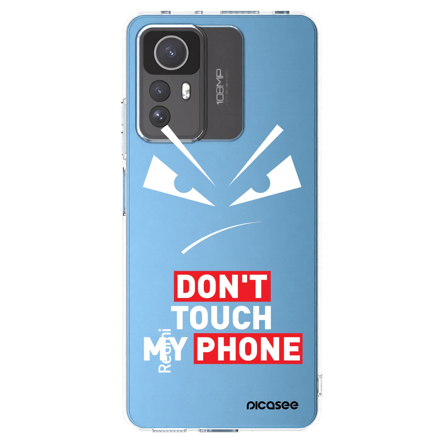 Picasee silikonový průhledný obal pro Xiaomi Redmi Note 12S - Evil Eye - Transparent
