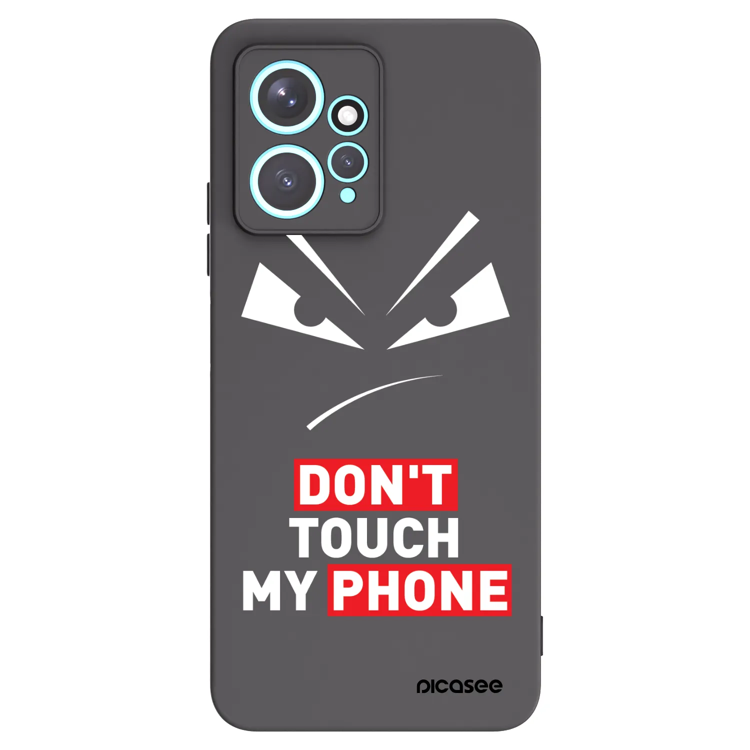 Picasee silikonový černý obal pro Xiaomi Redmi Note 12 4G - Evil Eye - Transparent