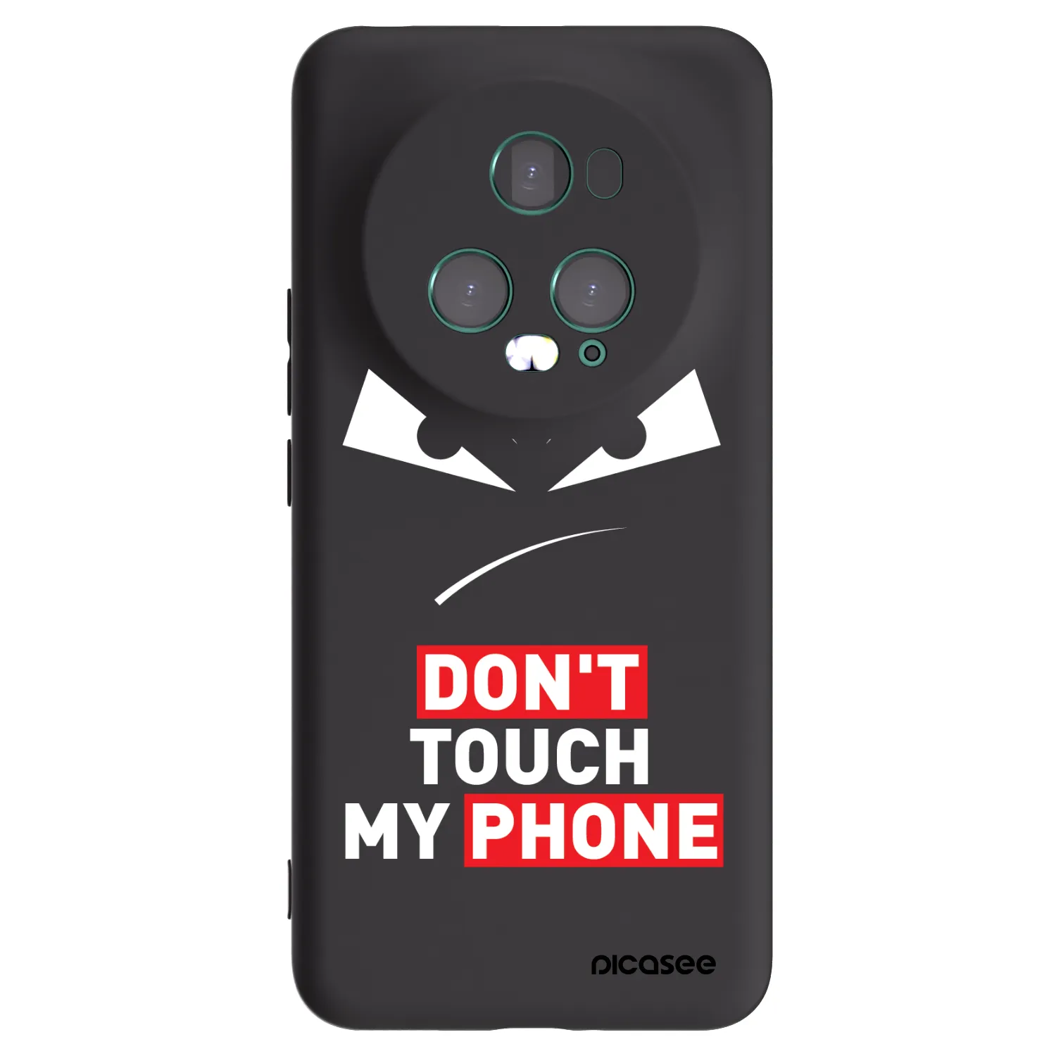 Picasee silikonový černý obal pro Honor Magic5 Pro - Evil Eye - Transparent