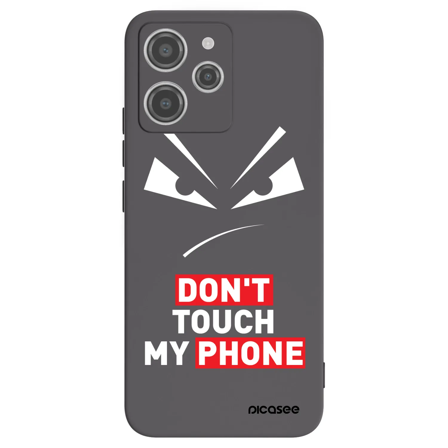 Picasee silikonový černý obal pro Xiaomi Redmi 12 4G - Evil Eye - Transparent