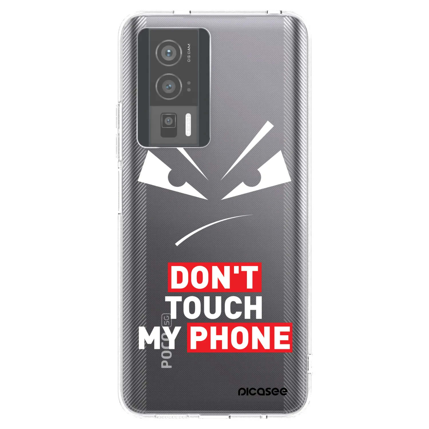 Picasee silikonový průhledný obal pro Xiaomi Poco F5 Pro 5G - Evil Eye - Transparent