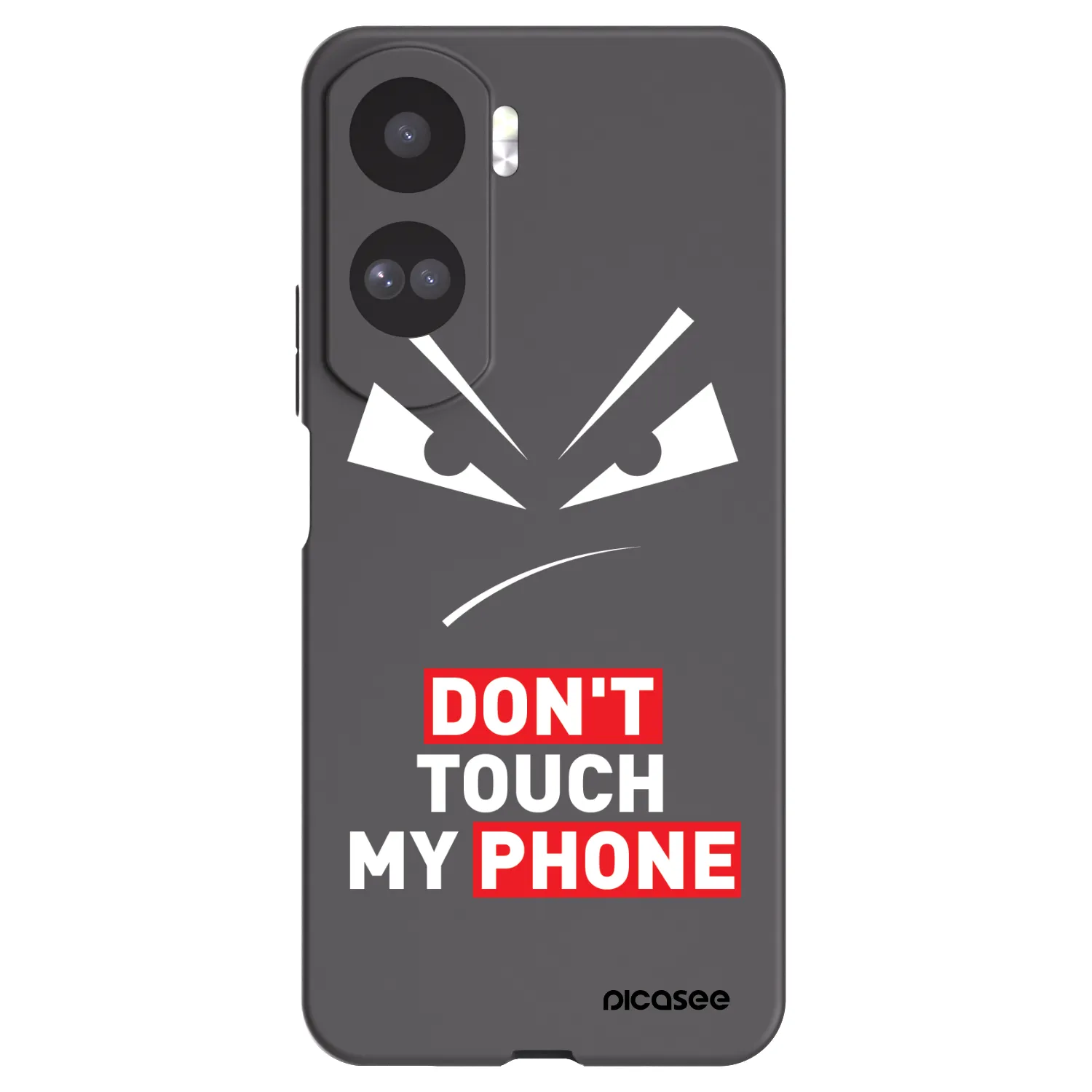 Picasee silikonový černý obal pro Honor 90 Lite 5G - Evil Eye - Transparent