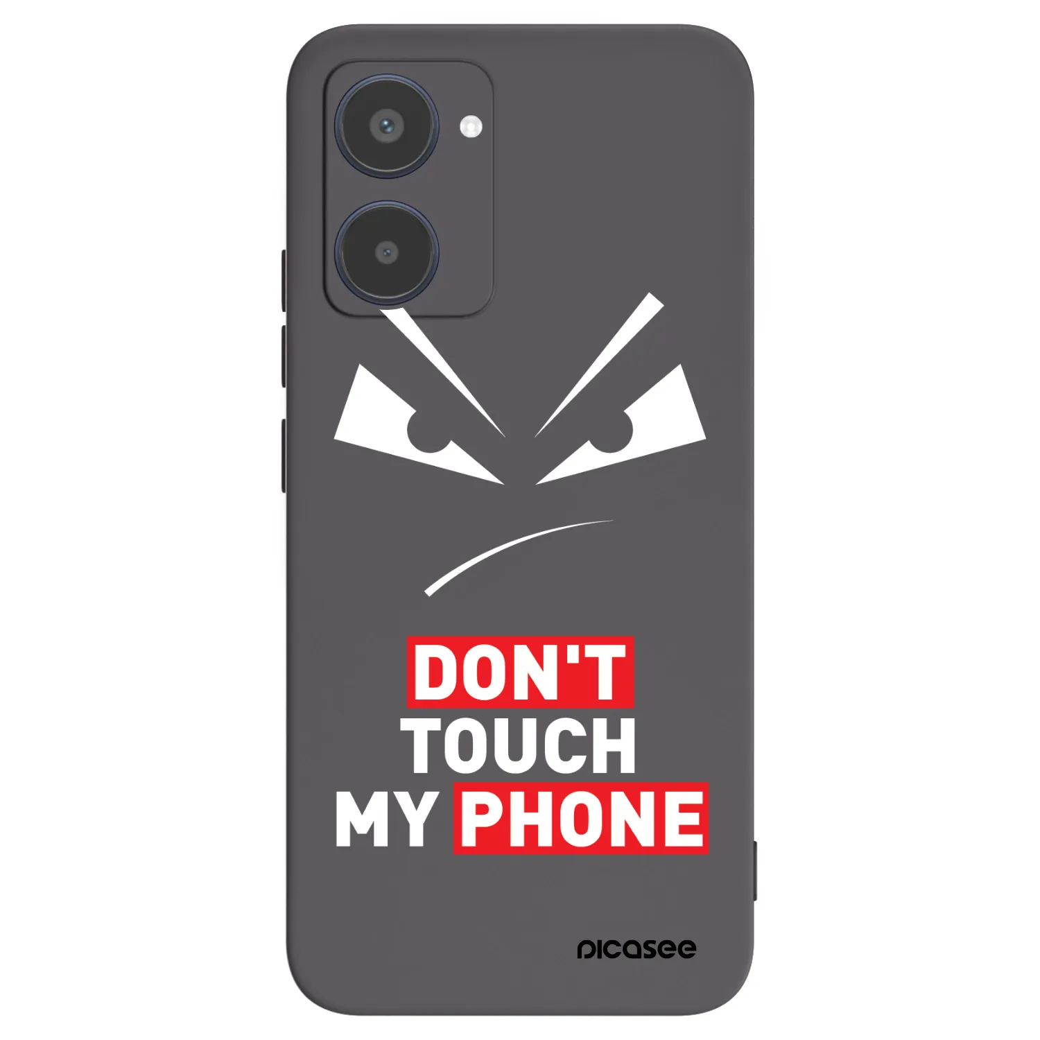 Picasee silikonový černý obal pro Realme 10 4G - Evil Eye - Transparent