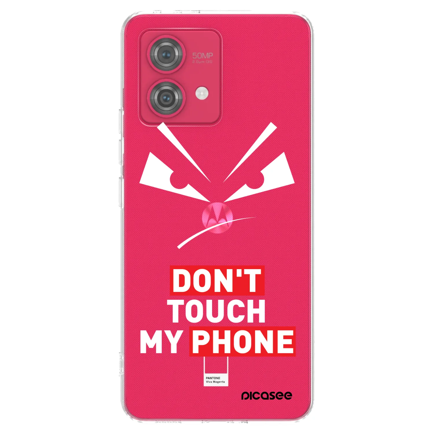 Picasee silikonový průhledný obal pro Motorola Moto G84 5G - Evil Eye - Transparent