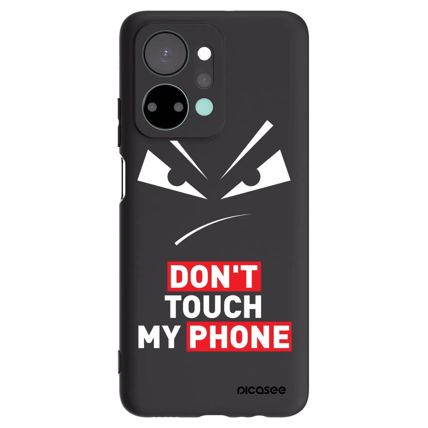 Picasee silikonový černý obal pro Honor X7a - Evil Eye - Transparent