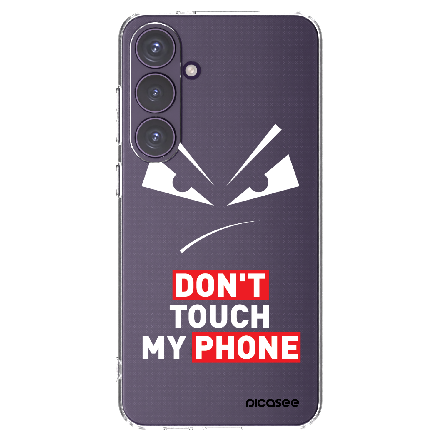Picasee silikonový průhledný obal pro Samsung Galaxy S24+ S926B 5G - Evil Eye - Transparent