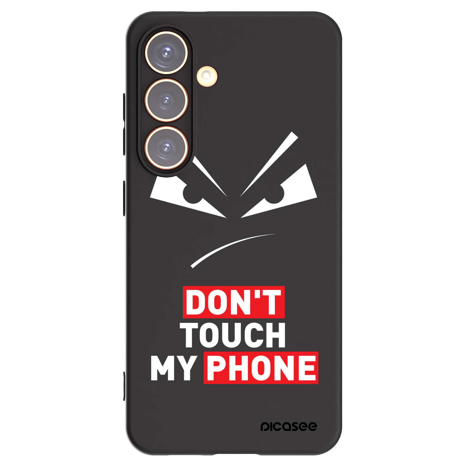 Picasee silikonový černý obal pro Samsung Galaxy S24 S921B 5G - Evil Eye - Transparent