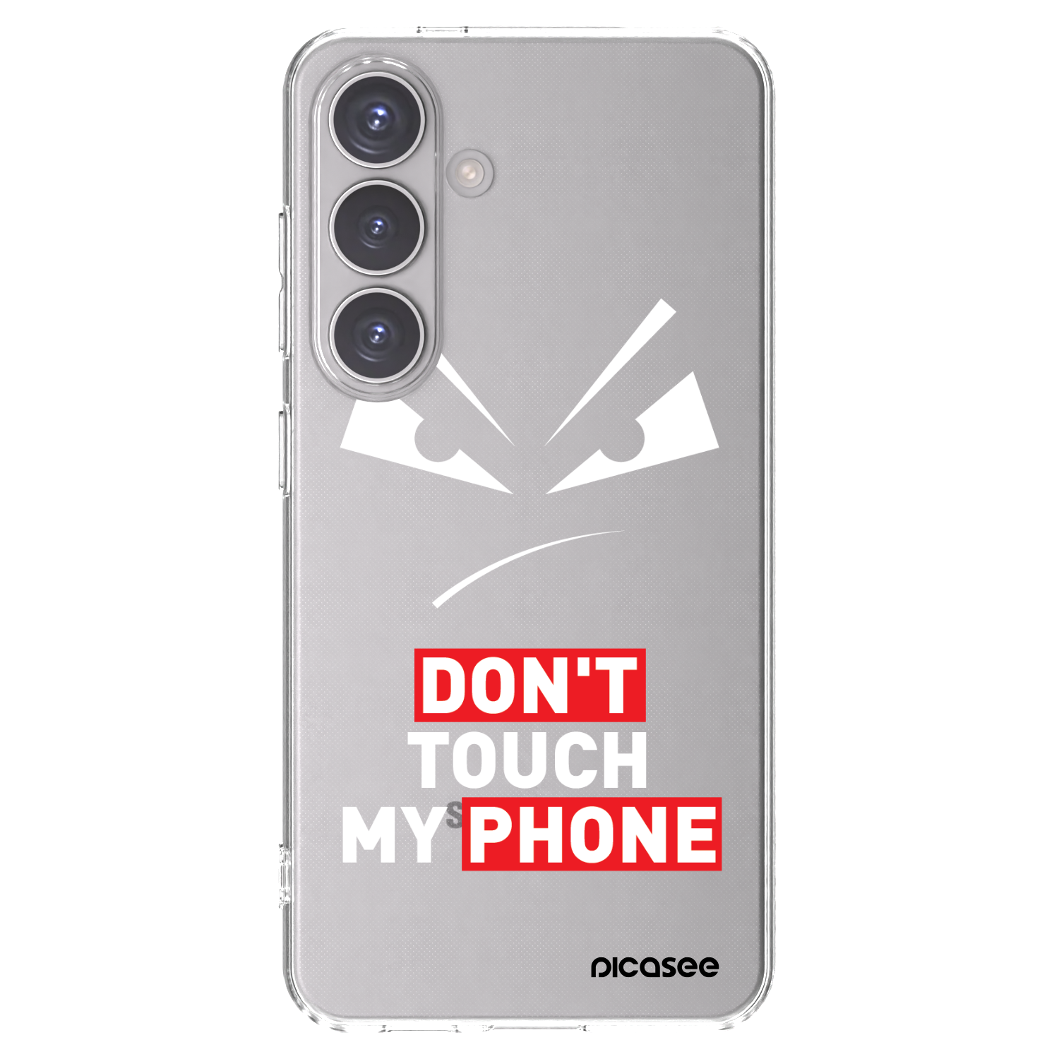 Picasee silikonový průhledný obal pro Samsung Galaxy S24 S921B 5G - Evil Eye - Transparent