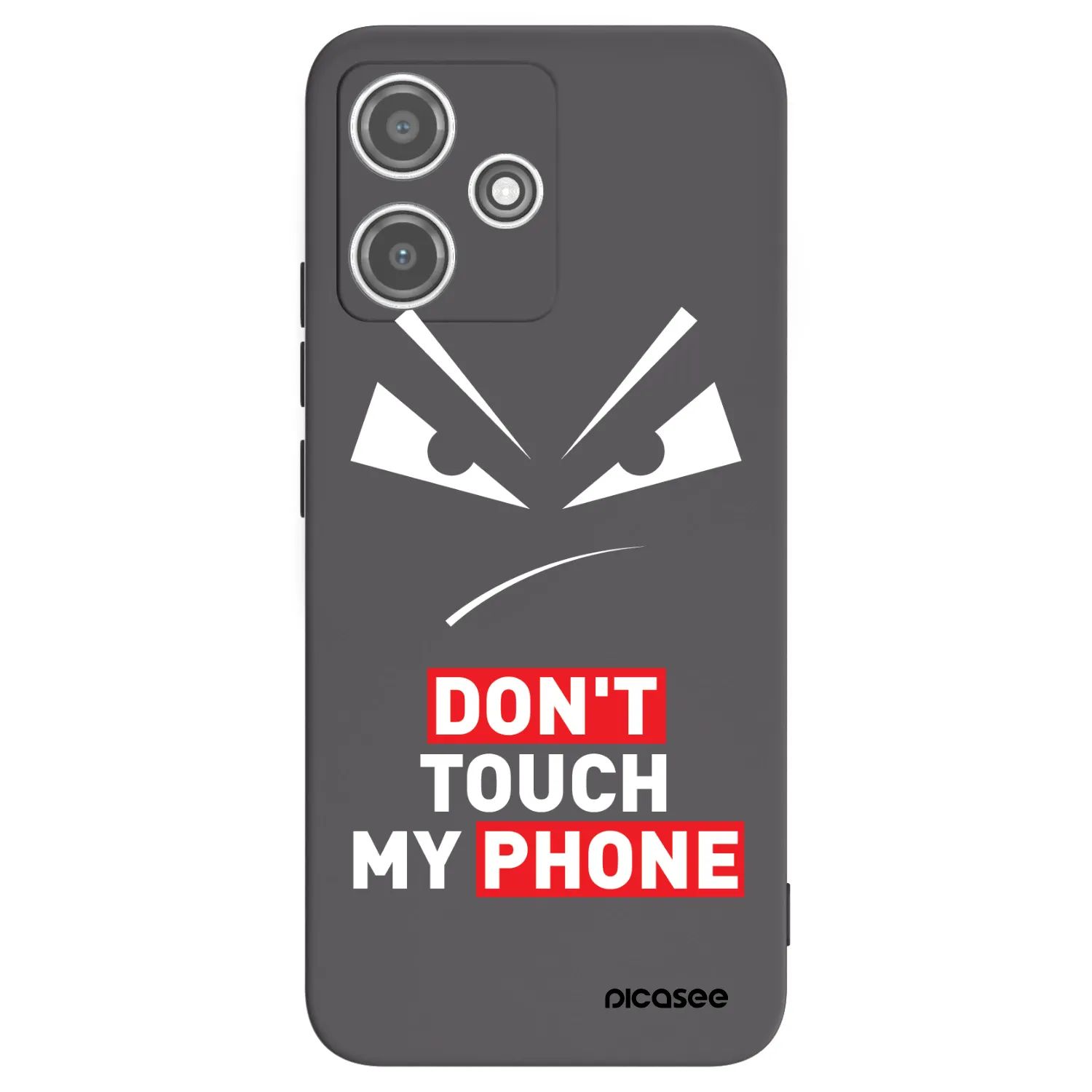 Picasee silikonový černý obal pro Xiaomi Redmi 12 5G - Evil Eye - Transparent