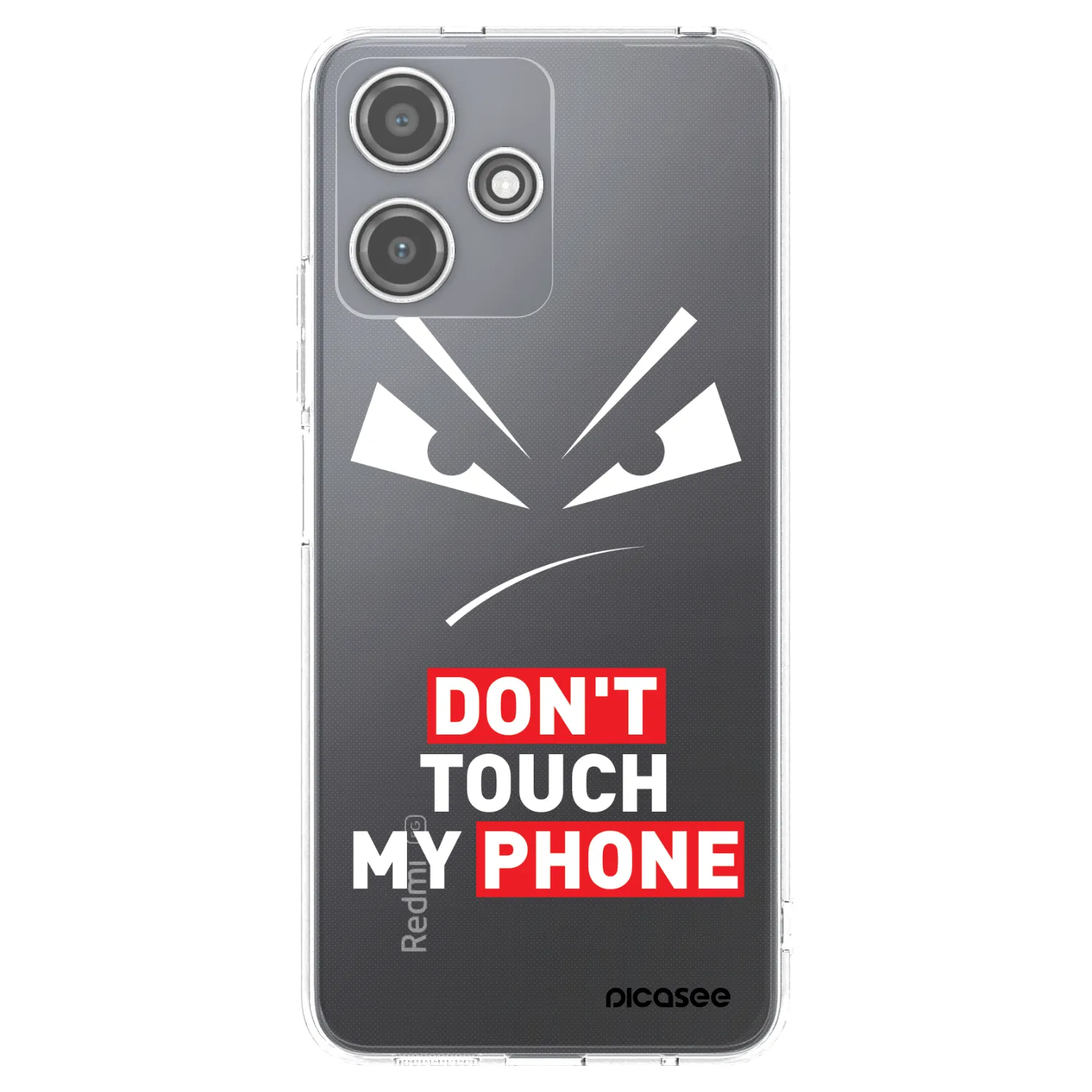 Picasee silikonový průhledný obal pro Xiaomi Redmi 12 5G - Evil Eye - Transparent