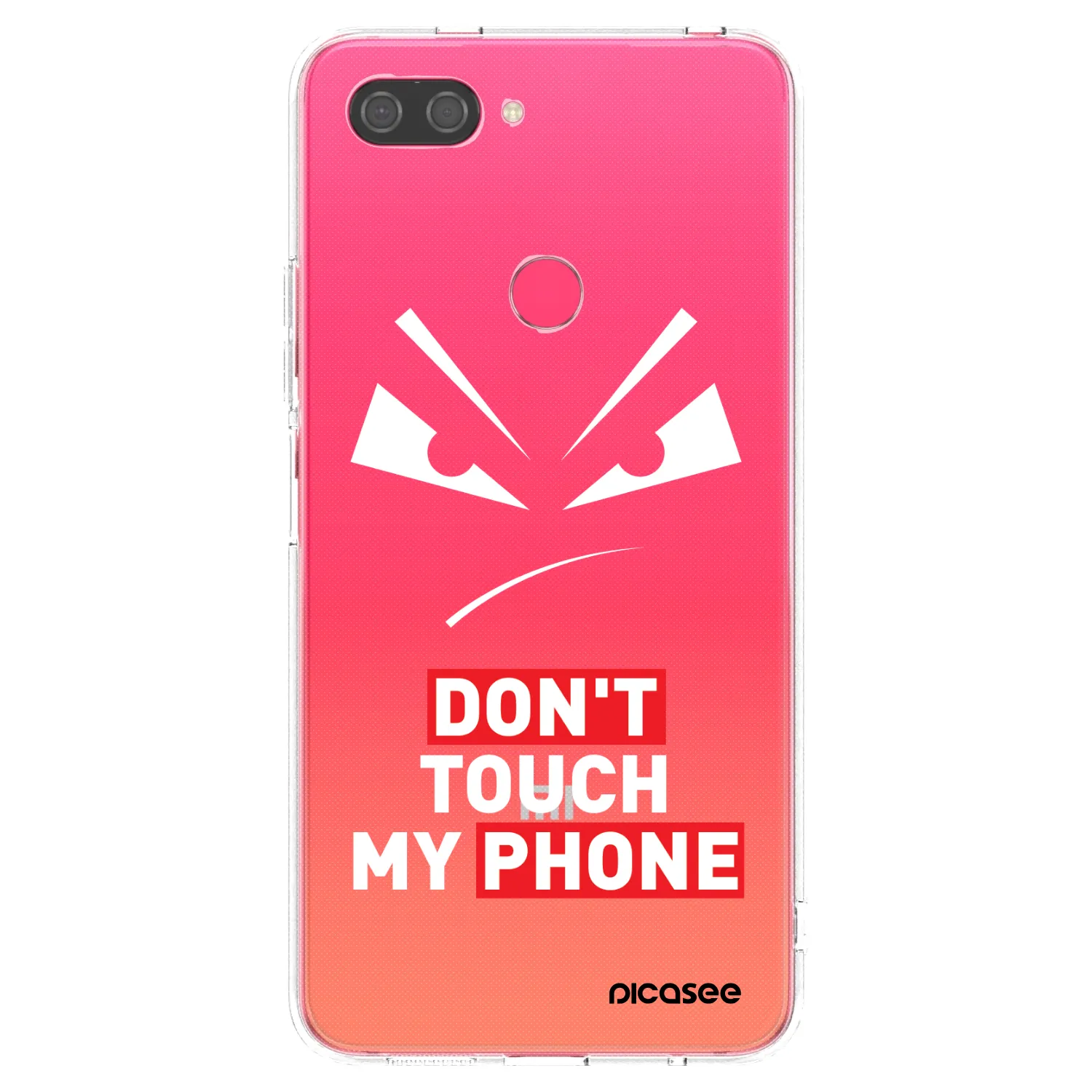 Picasee silikonový průhledný obal pro Xiaomi Mi 8 Lite - Evil Eye - Transparent