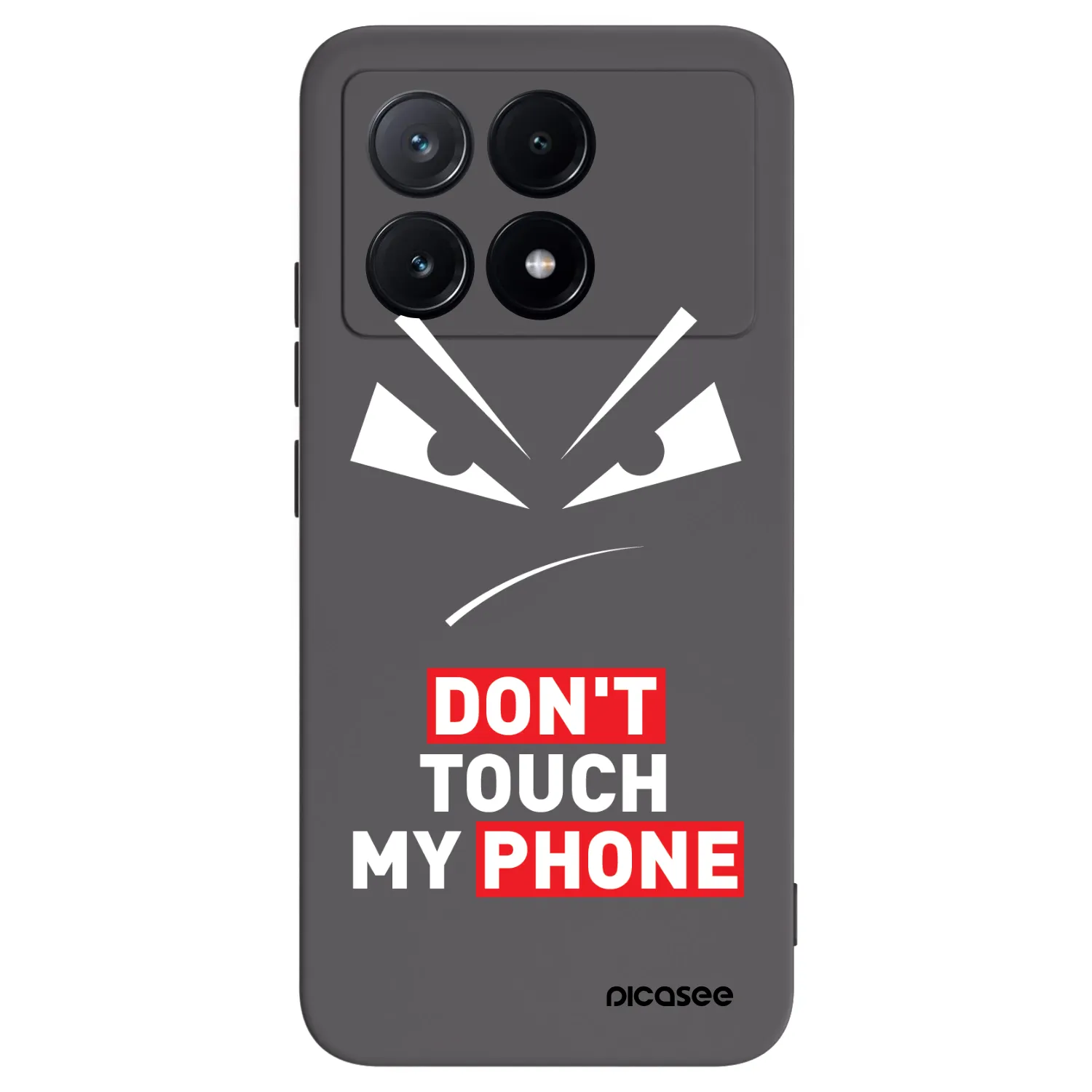 Picasee silikonový černý obal pro Xiaomi Poco X6 Pro - Evil Eye - Transparent