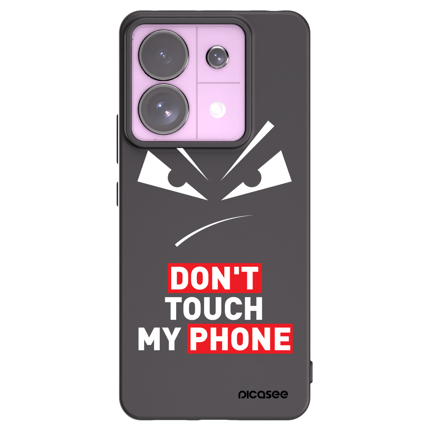Picasee silikonový černý obal pro Xiaomi Redmi Note 13 Pro 5G - Evil Eye - Transparent