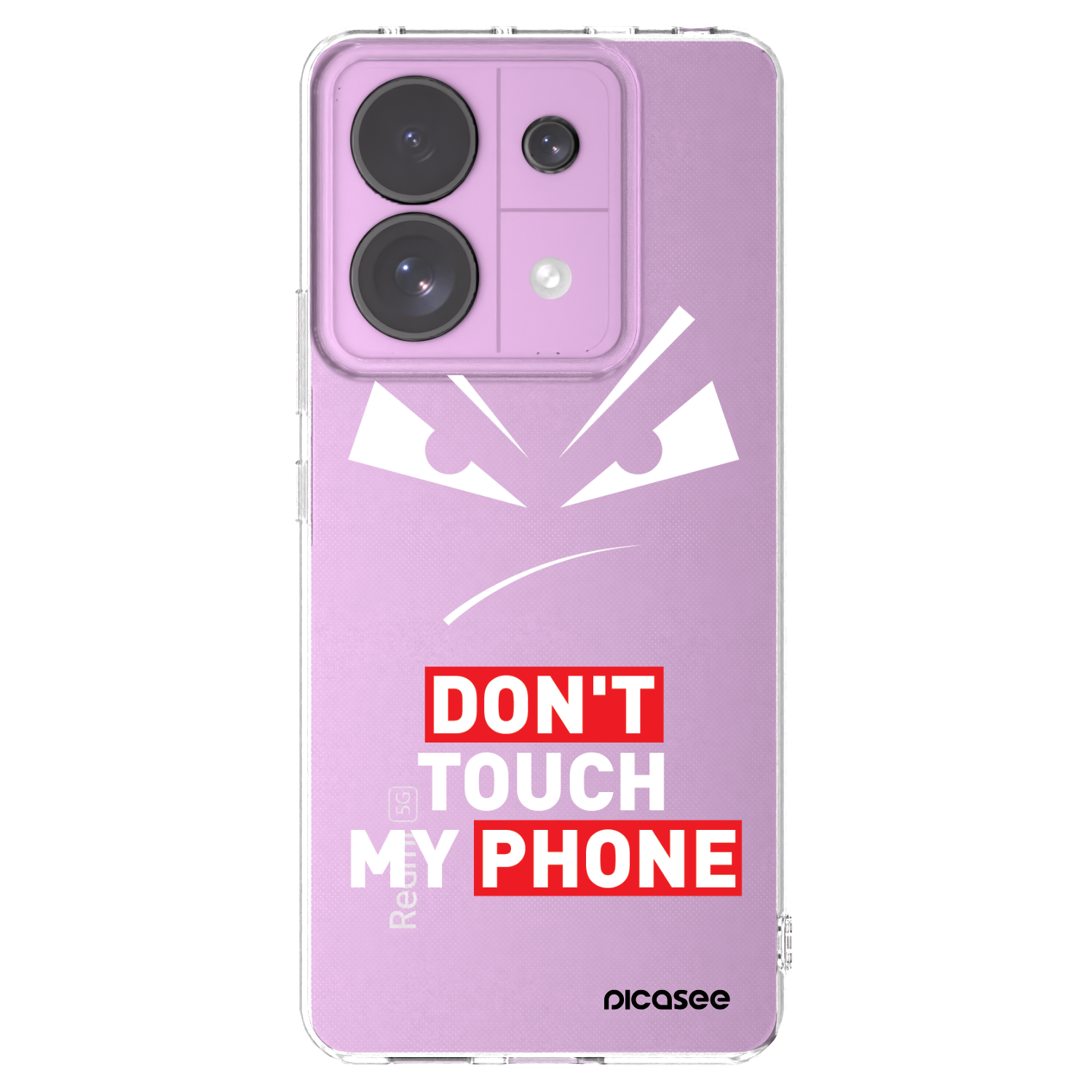 Picasee silikonový průhledný obal pro Xiaomi Redmi Note 13 Pro 5G - Evil Eye - Transparent