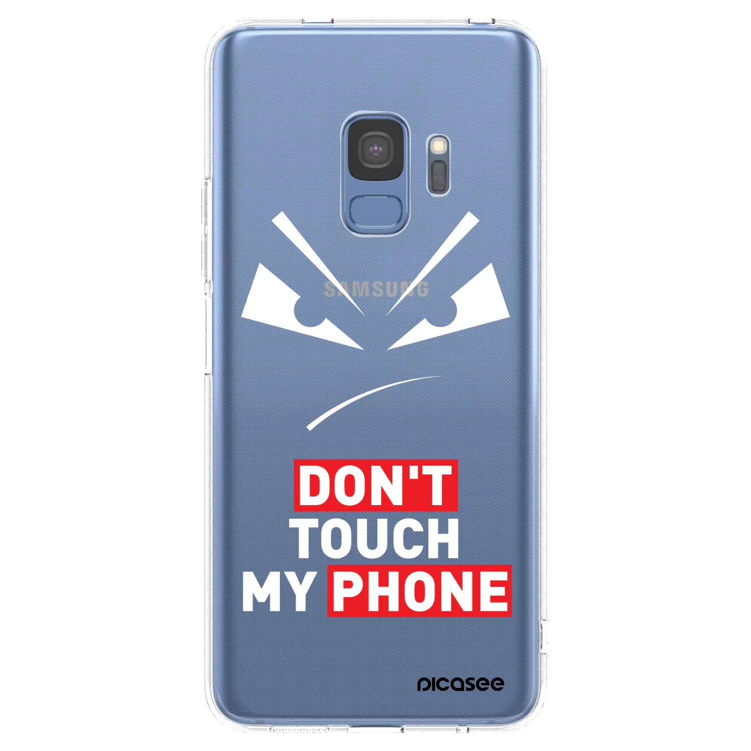 Picasee silikonový průhledný obal pro Samsung Galaxy S9 G960F - Evil Eye - Transparent