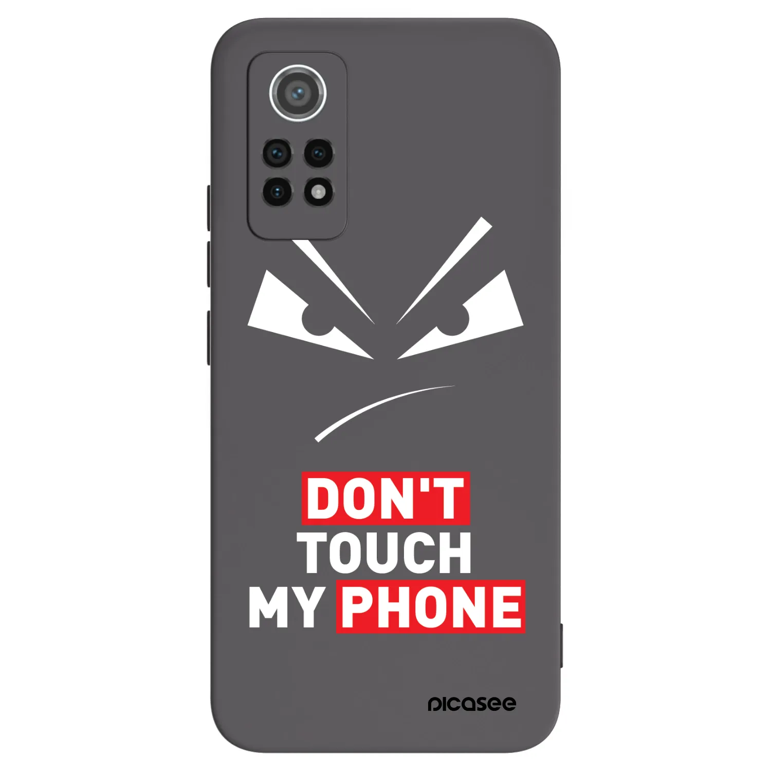 Picasee silikonový černý obal pro Xiaomi Redmi Note 12 Pro 4G - Evil Eye - Transparent