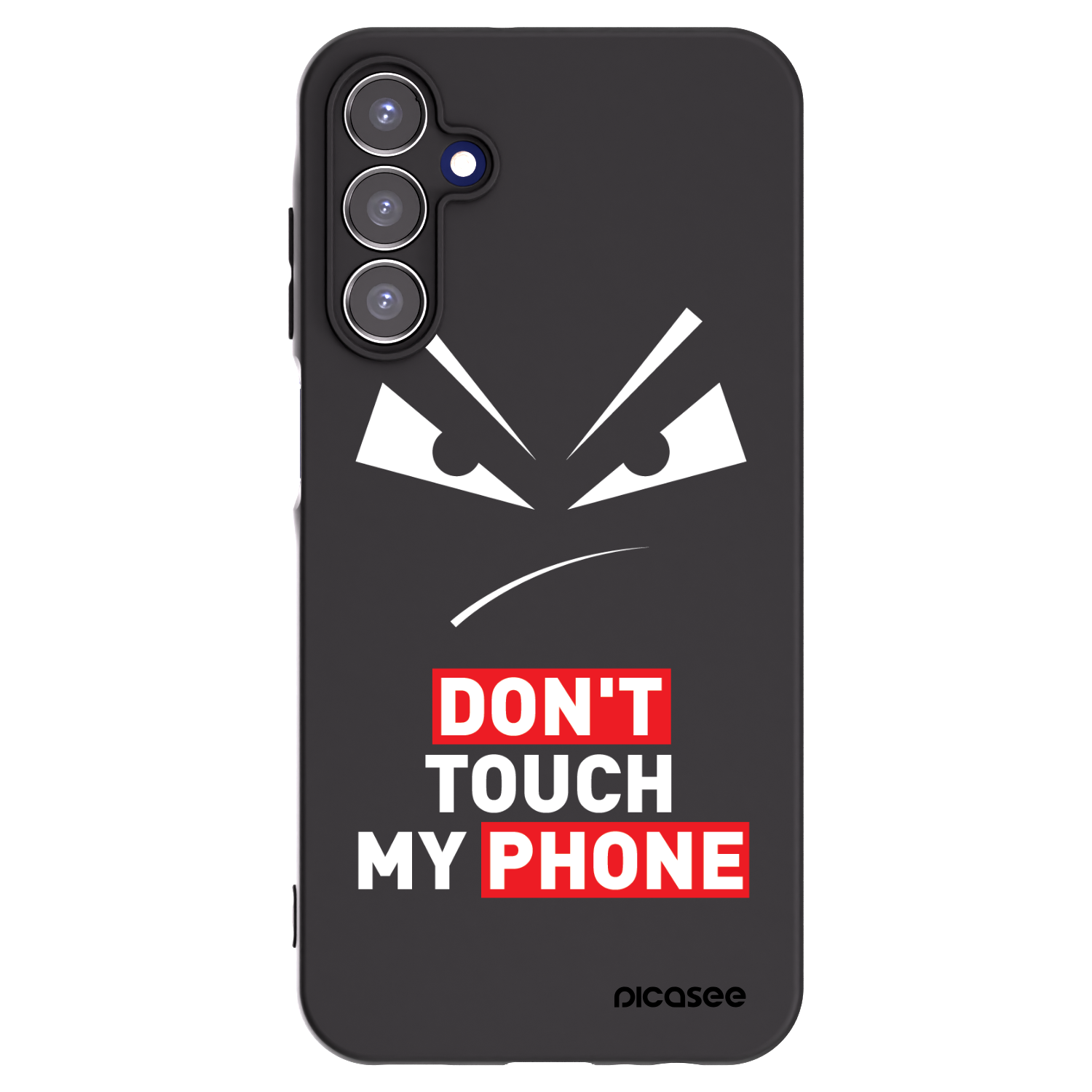 Picasee silikonový černý obal pro Samsung Galaxy A15 A155F 4G - Evil Eye - Transparent