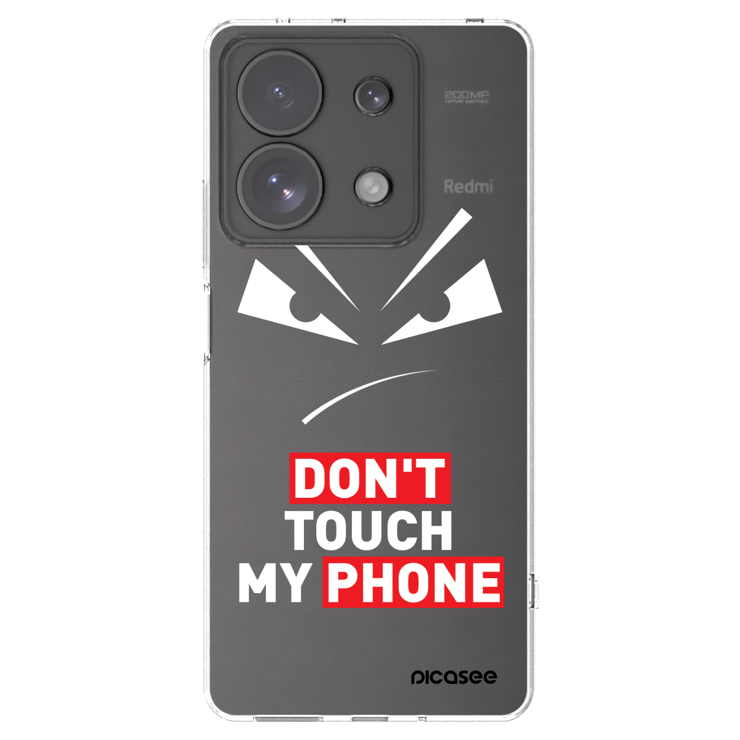 Picasee silikonový průhledný obal pro Xiaomi Redmi Note 13 Pro 4G - Evil Eye - Transparent