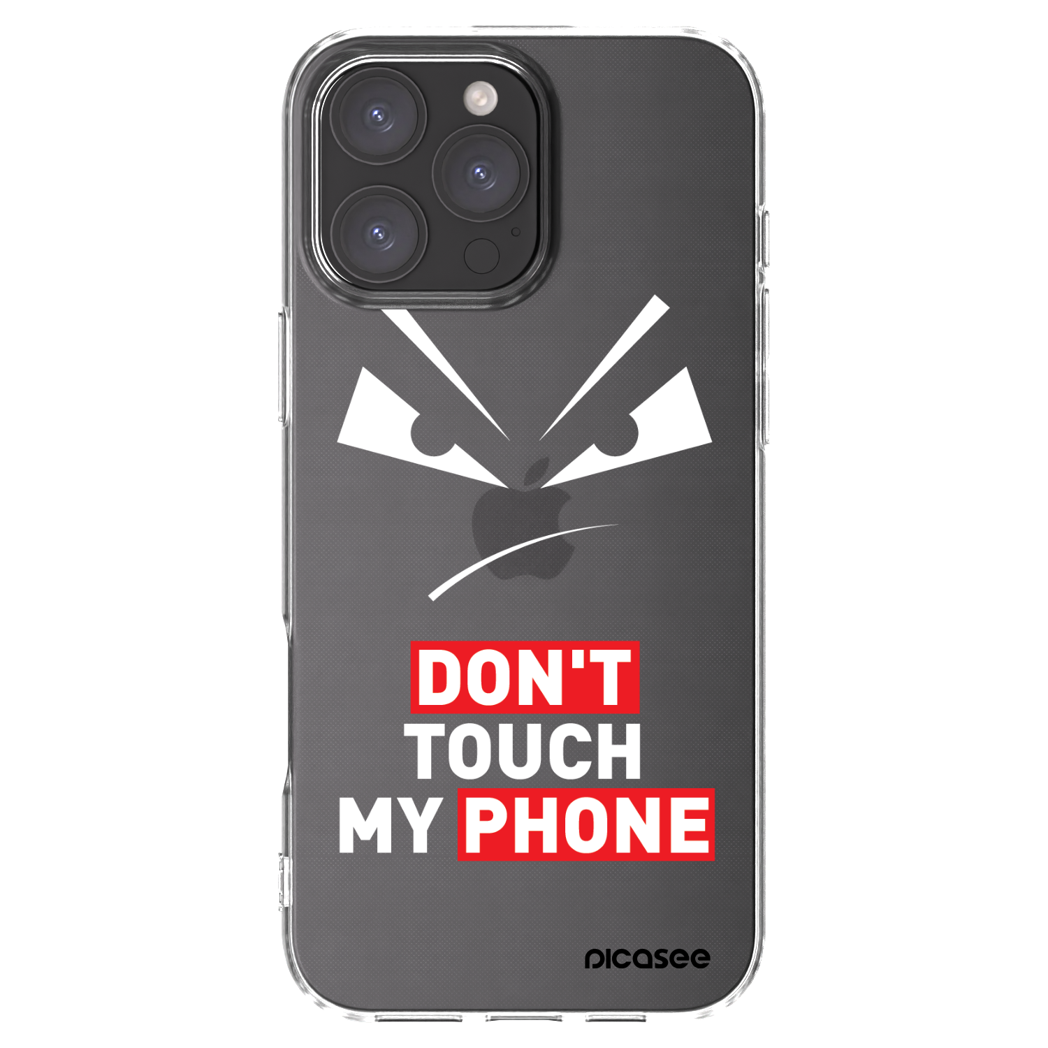 Picasee silikonový průhledný obal pro Apple iPhone 16 Pro Max - Evil Eye - Transparent