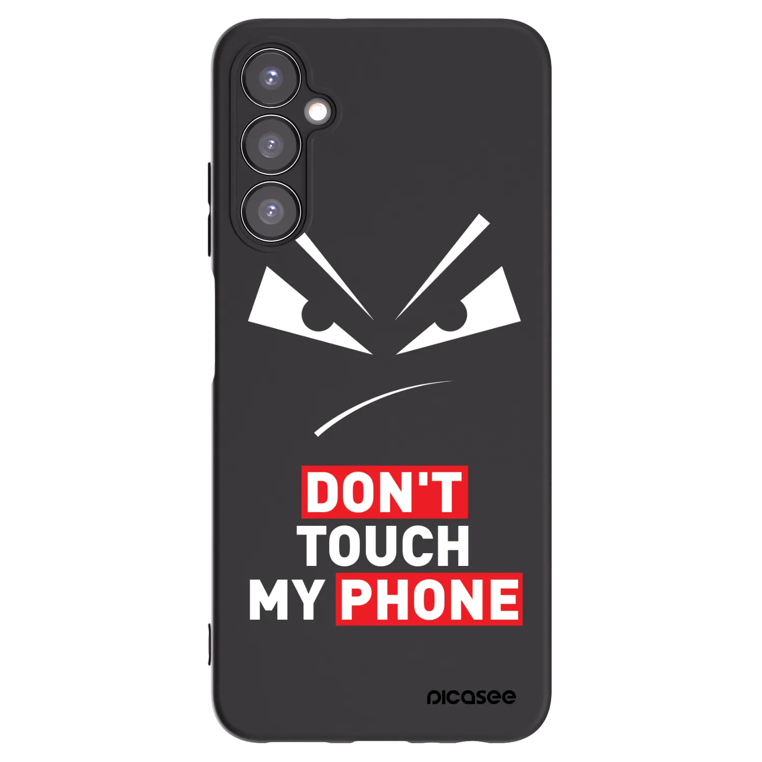 Picasee silikonový černý obal pro Samsung Galaxy A05s A057G - Evil Eye - Transparent
