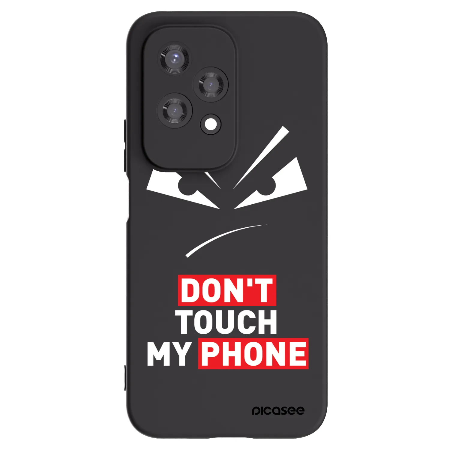Picasee silikonový černý obal pro Honor 200 Lite - Evil Eye - Transparent