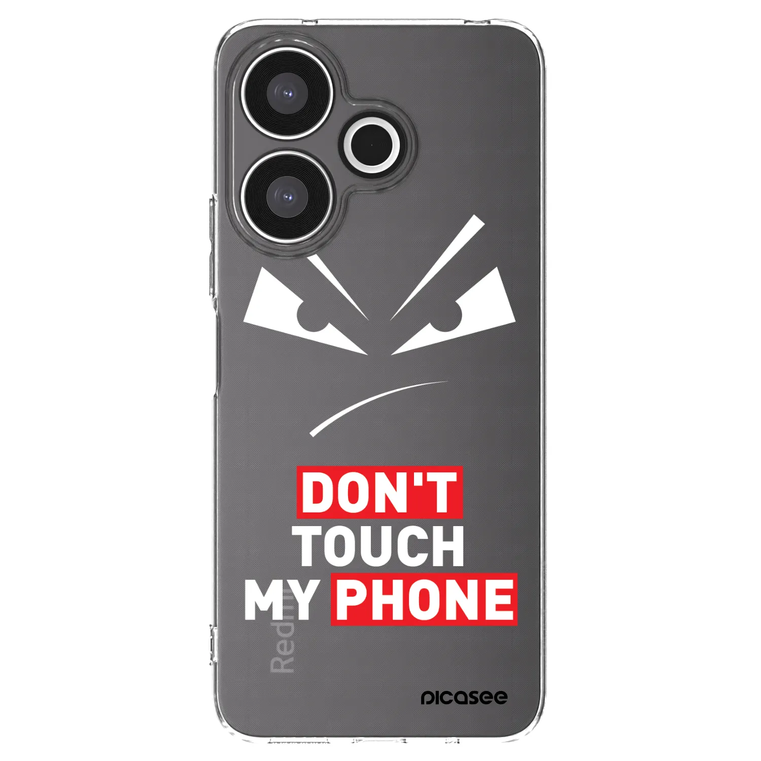 Picasee silikonový průhledný obal pro Xiaomi Redmi 13 4G - Evil Eye - Transparent