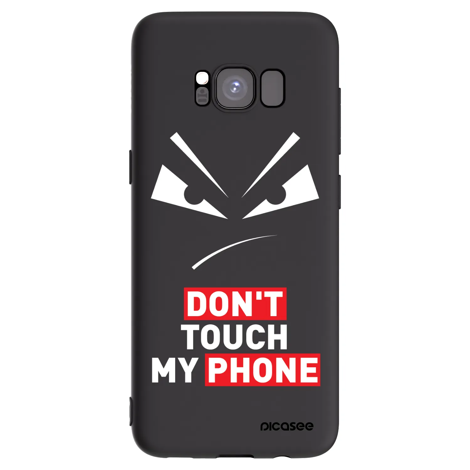 Picasee silikonový černý obal pro Samsung Galaxy S8 G950F - Evil Eye - Transparent