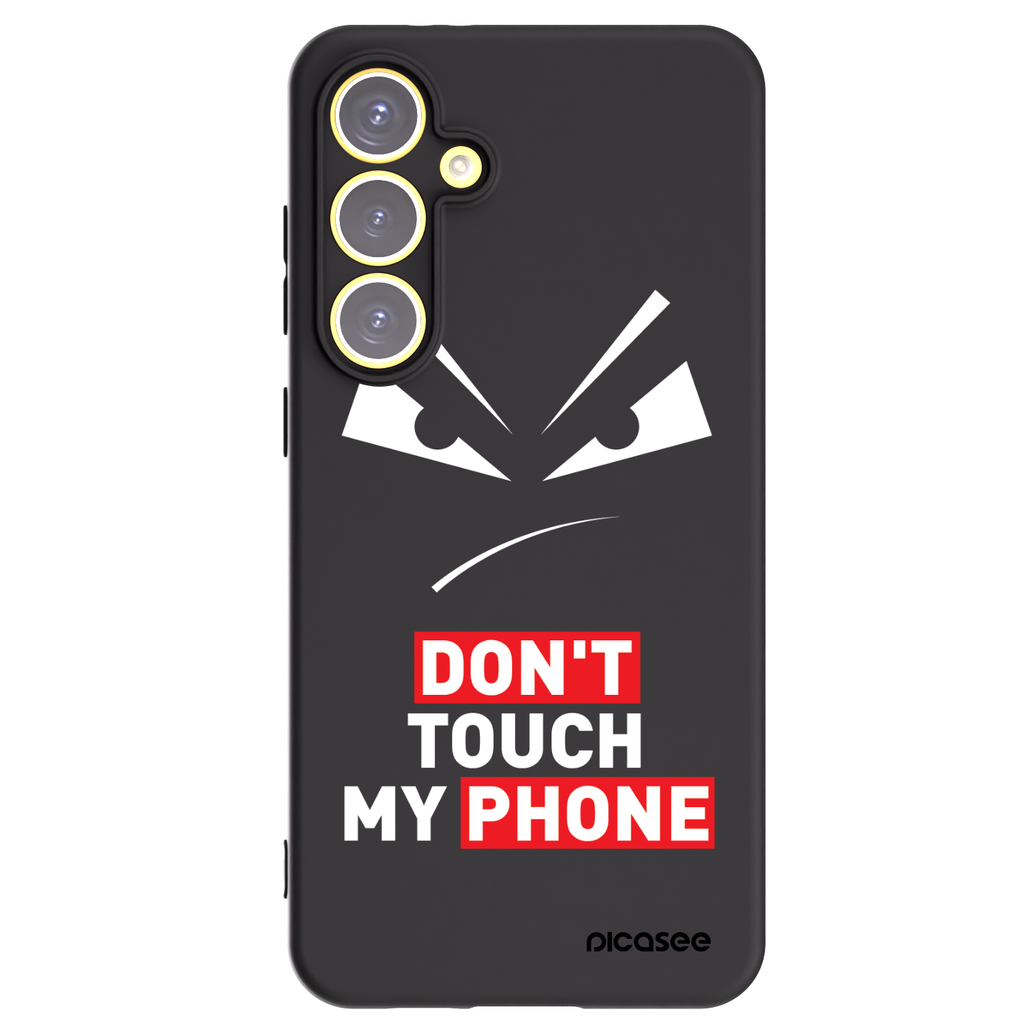 Picasee silikonový černý obal pro Samsung Galaxy S24 FE S721B - Evil Eye - Transparent