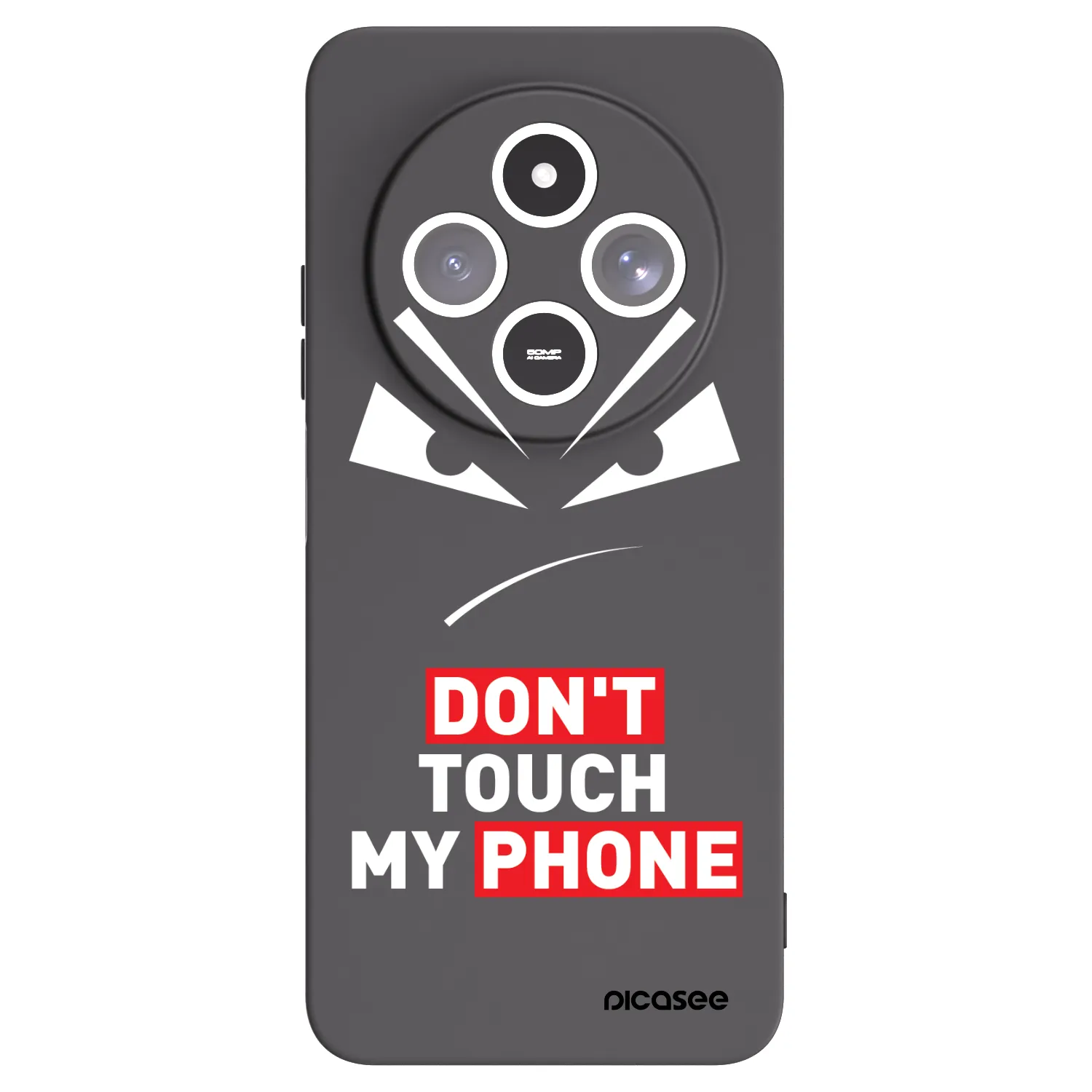 Picasee silikonový černý obal pro Xiaomi Redmi 14C - Evil Eye - Transparent