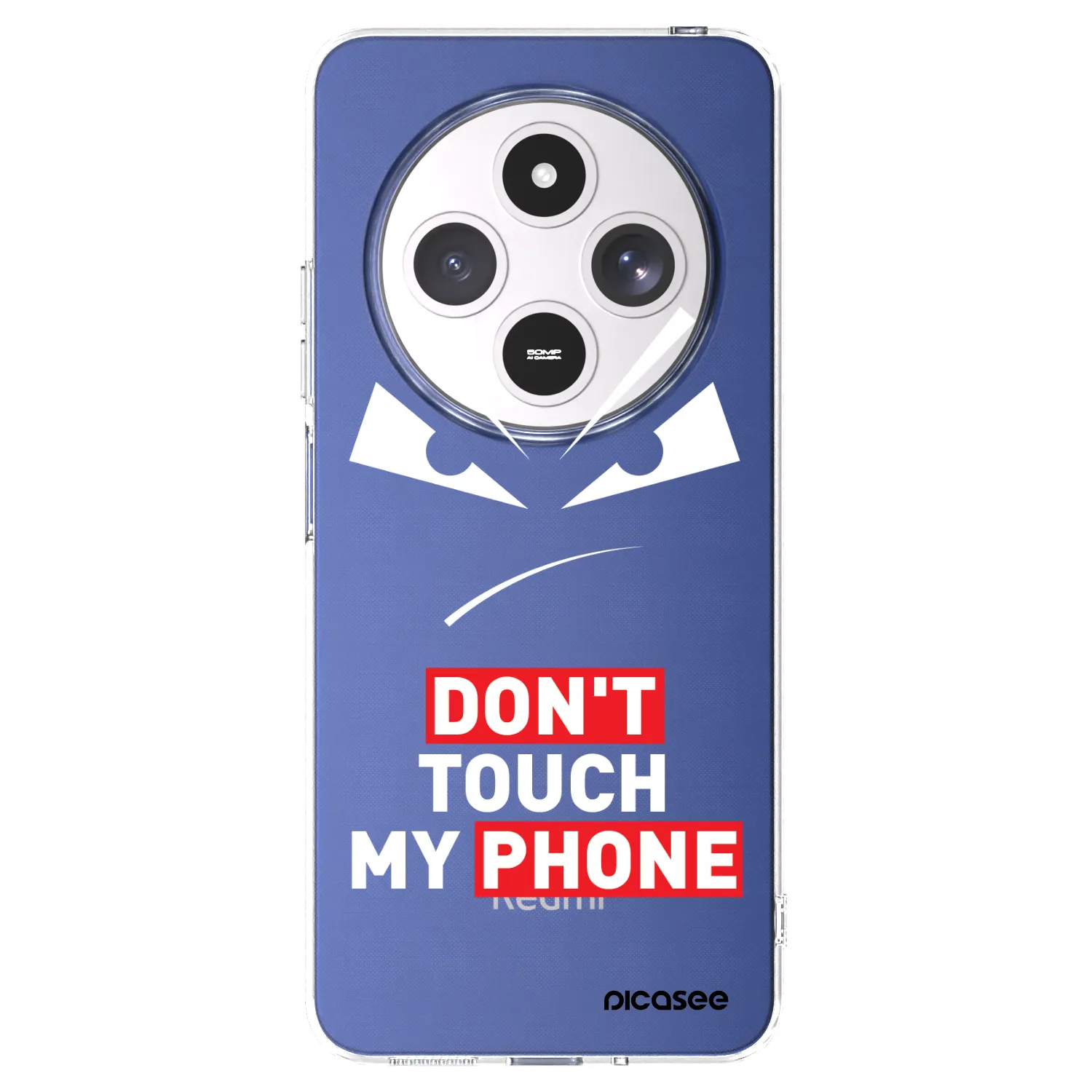 Picasee silikonový průhledný obal pro Xiaomi Redmi 14C - Evil Eye - Transparent
