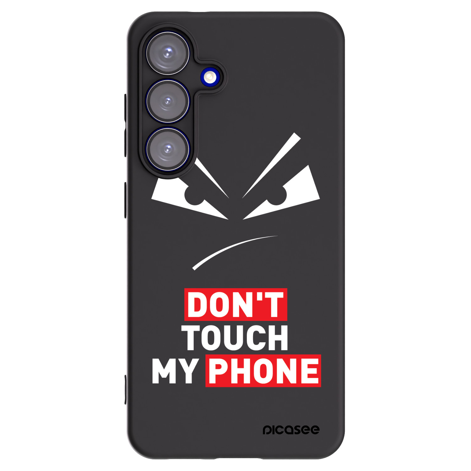 Picasee silikonový černý obal pro Samsung Galaxy S25 5G - Evil Eye - Transparent